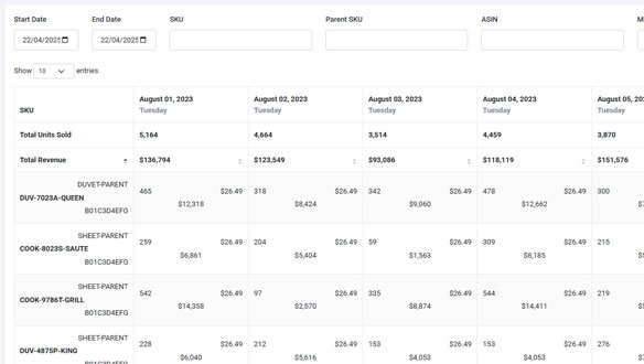 Vendorpulse Demo Screenshot